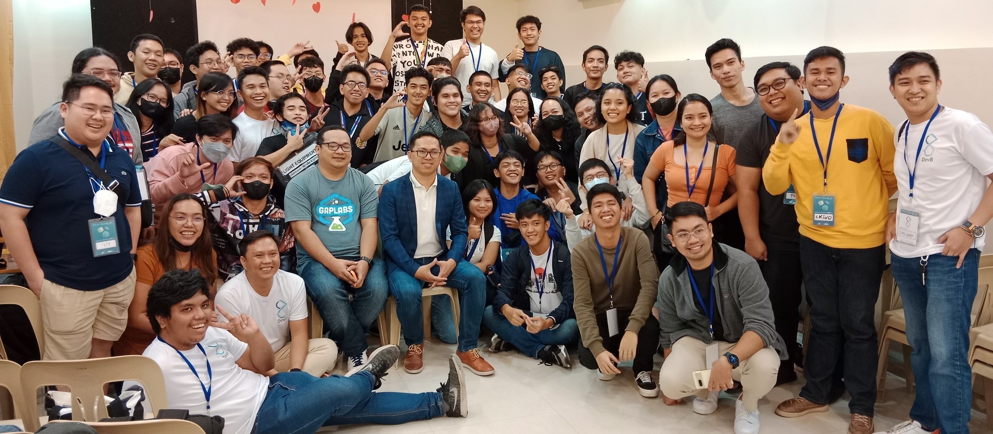 Post-event photo ops during Dev8 Tech Talks held last February 18, 2023.